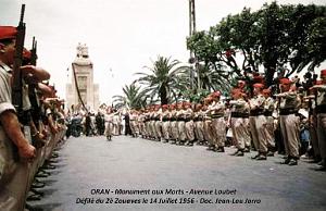 ORAN - MONUMENT AUX MORTS - AVENUE LOUBET - DEFILE - JORRO